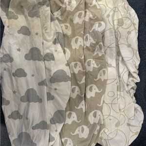 Cambria 100% Organic Cotton Bundle of 3 Bassinet Sheets